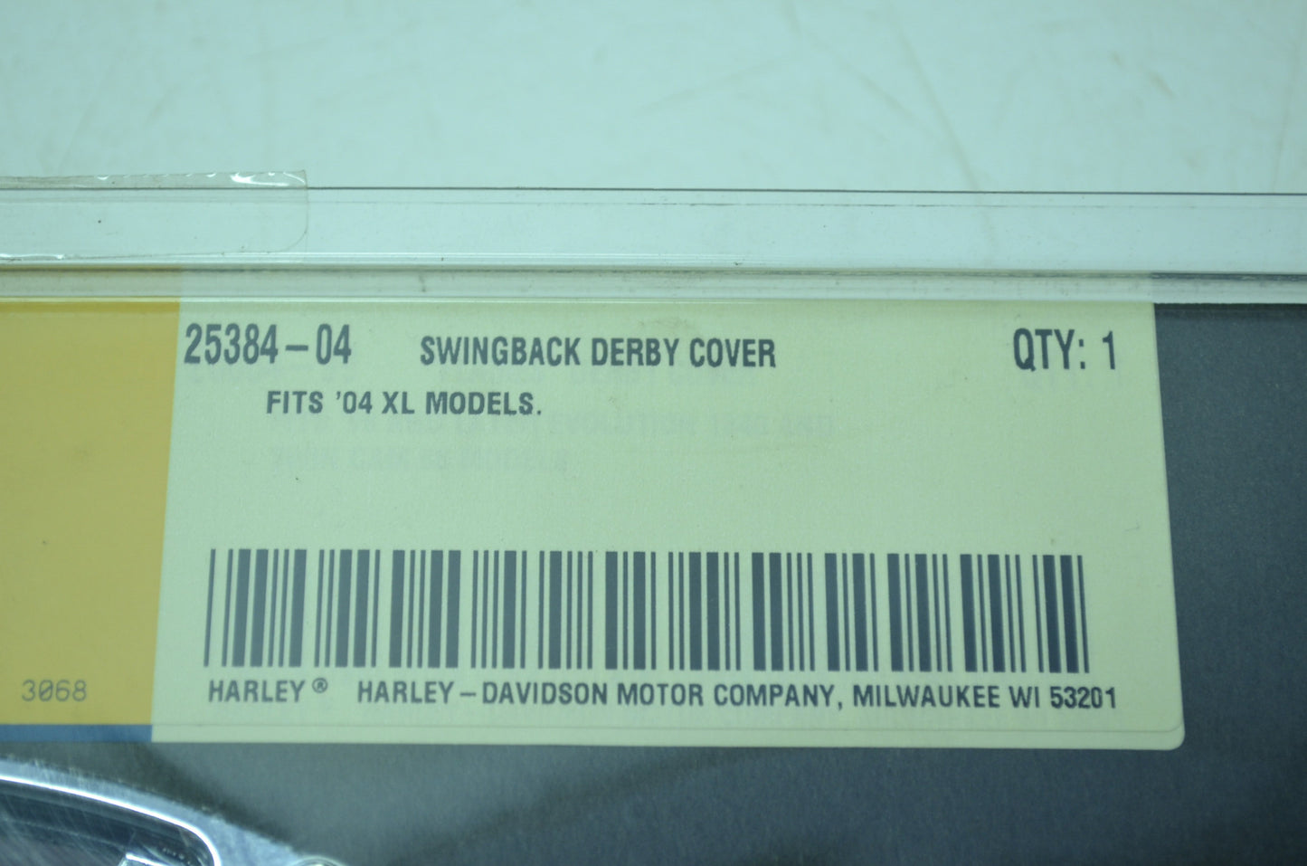 NEW OEM Harley Davidson Derby Cover 04 XL Sportster 25384-04 NOS