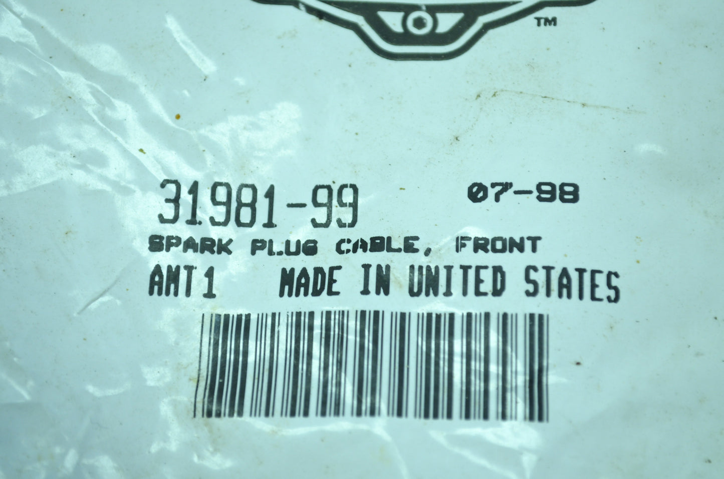 OEM Harley-Davidson 31981-99 Front Spark Plug Cable Assembly NOS