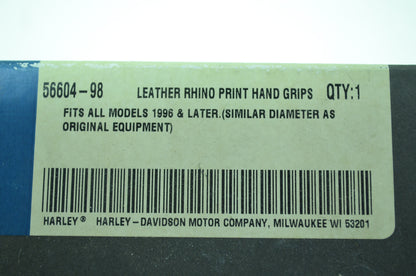 OEM Harley-Davidson 56604-98 Rhino Hide Grip Kit NOS