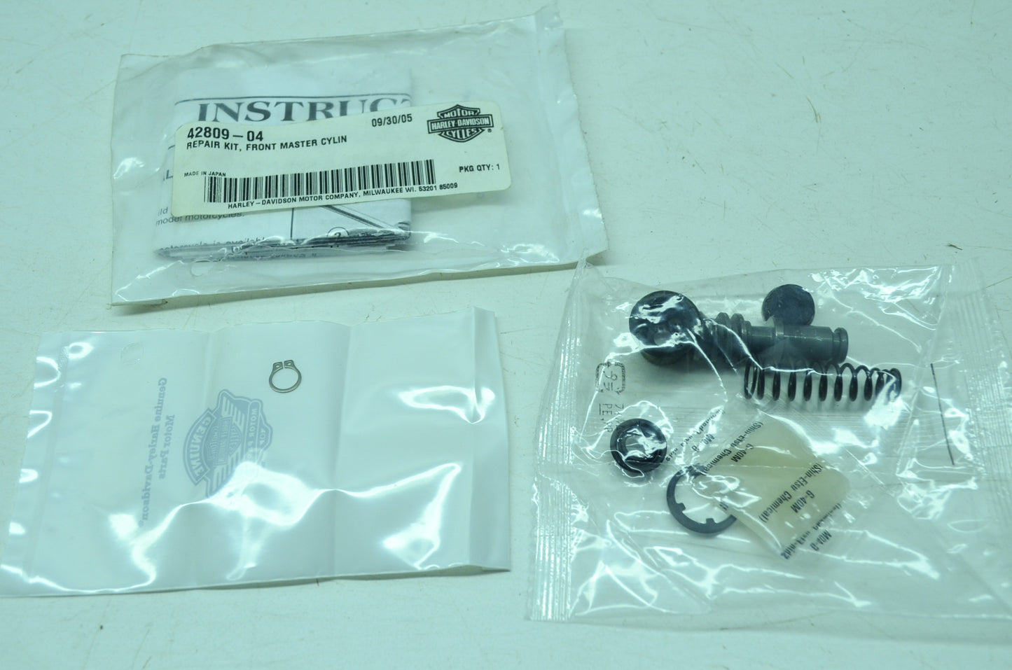 NEW OEM Harley-Davidson Front Master Cylinder Rebuild Kit 42809-04 NOS