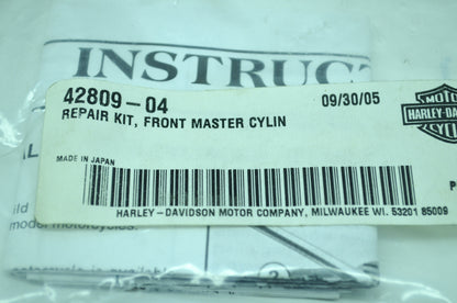 NEW OEM Harley-Davidson Front Master Cylinder Rebuild Kit 42809-04 NOS