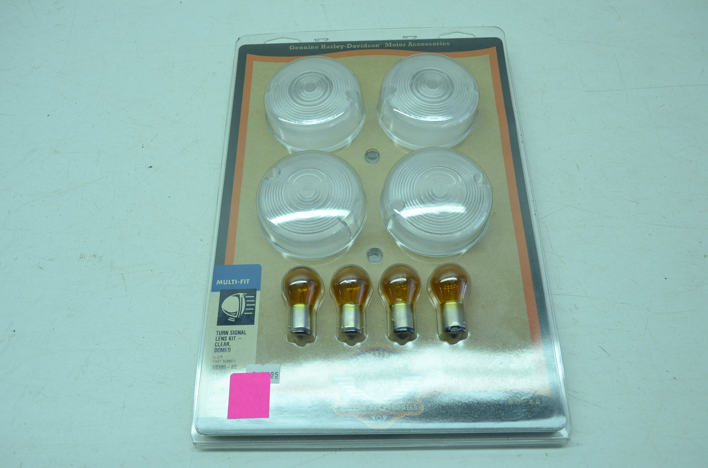NEW OEM Harley Davidson Turn Signal Lens Clear Kit 69305-02 NOS