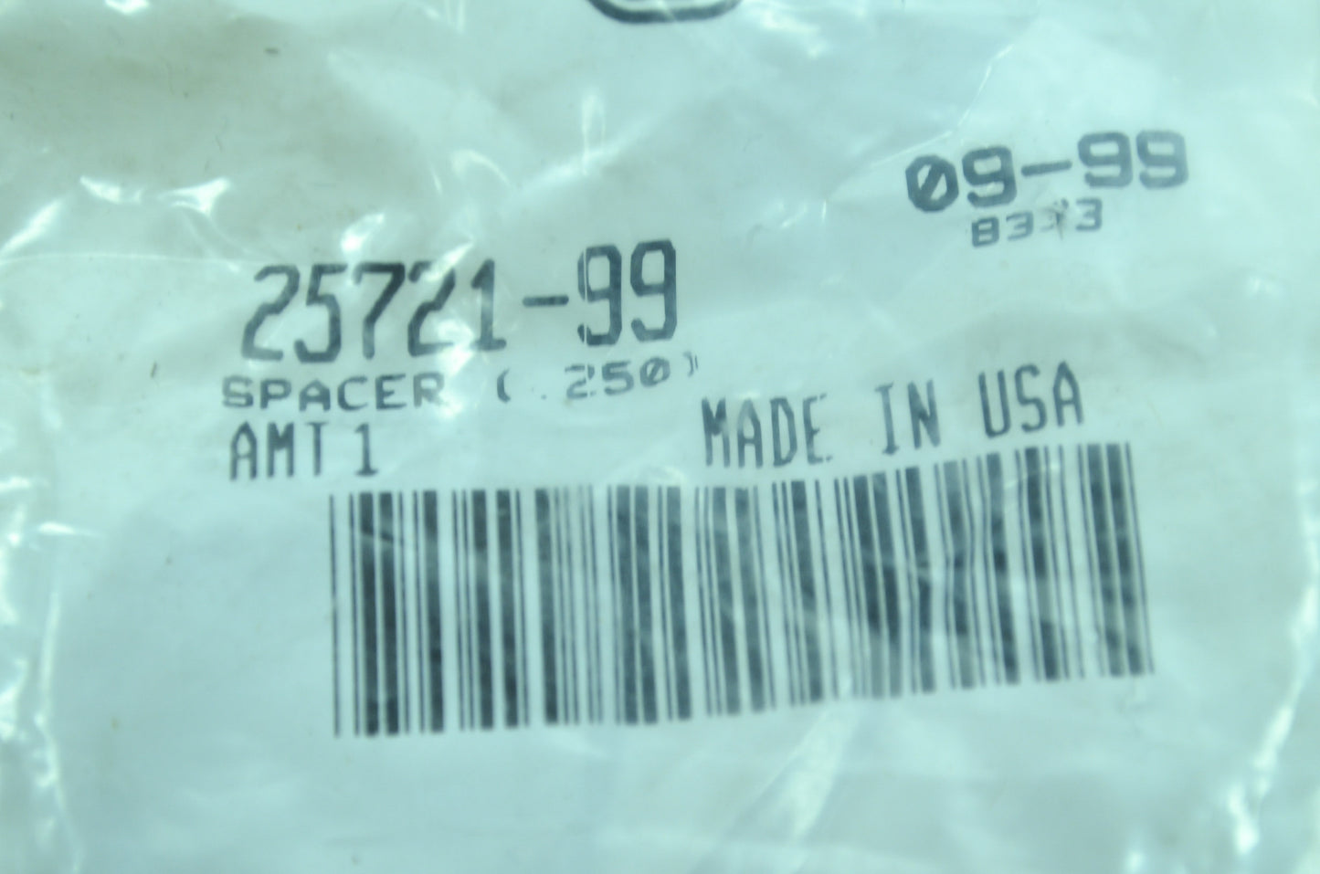 OEM Harley-Davidson 25721-99 Spacer (.250) NOS