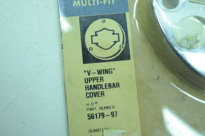 OEM Harley-Davidson 56179-97 Upper Clamp Handlebar "V-Wing" NOS
