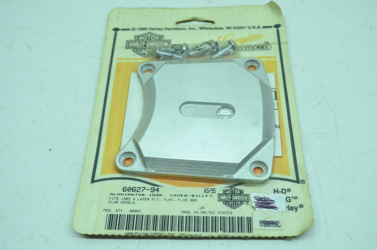OEM Harley-Davidson 60627-94 Aluminator Inspection Cover Billet NOS