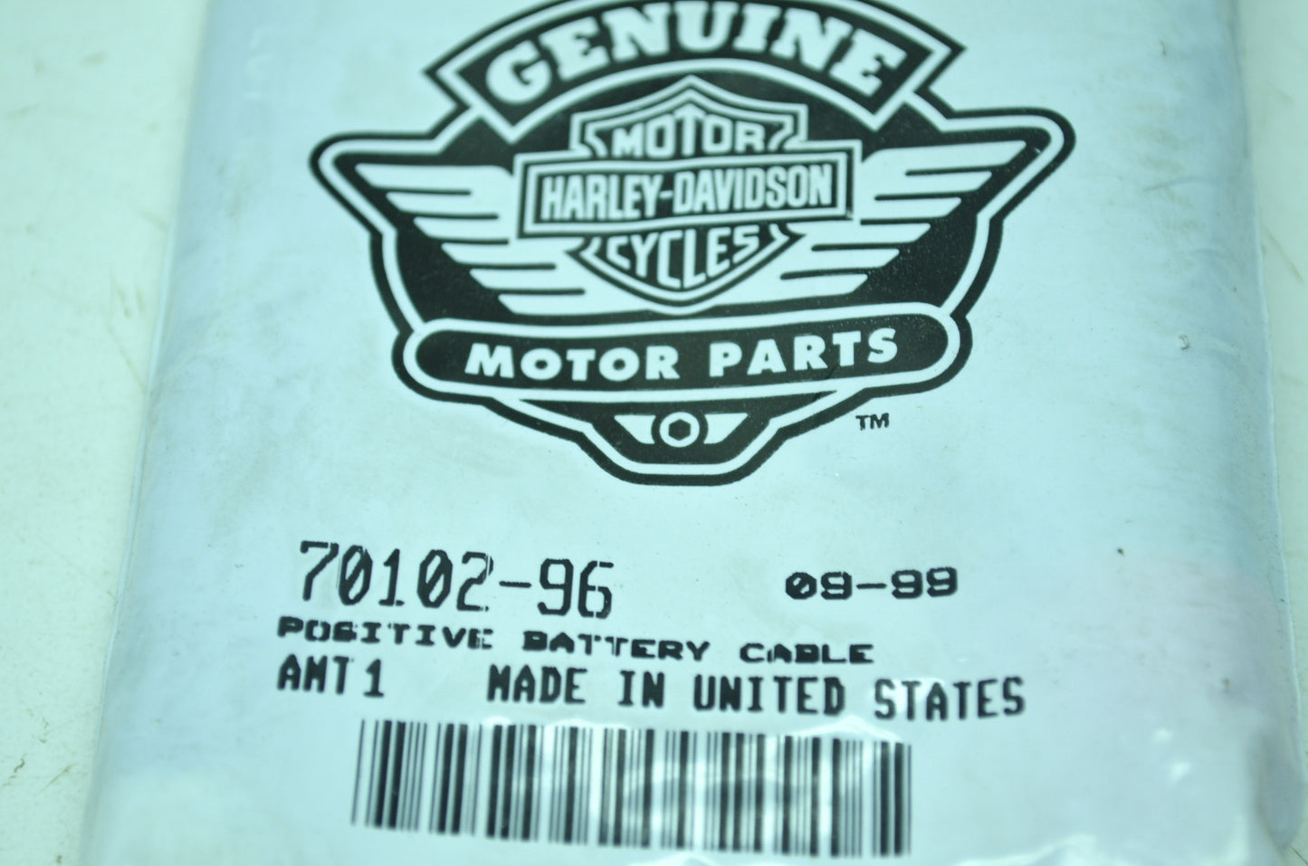 OEM Harley-Davidson 70102-96 Positive Battery Cable NOS