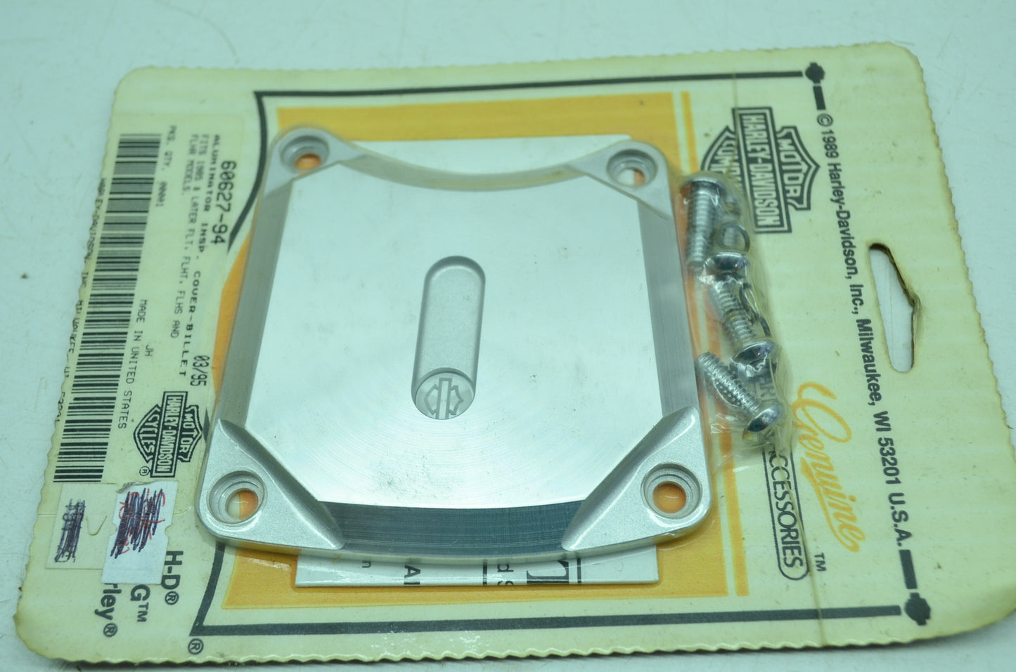 OEM Harley-Davidson 60627-94 Aluminator Inspection Cover Billet NOS