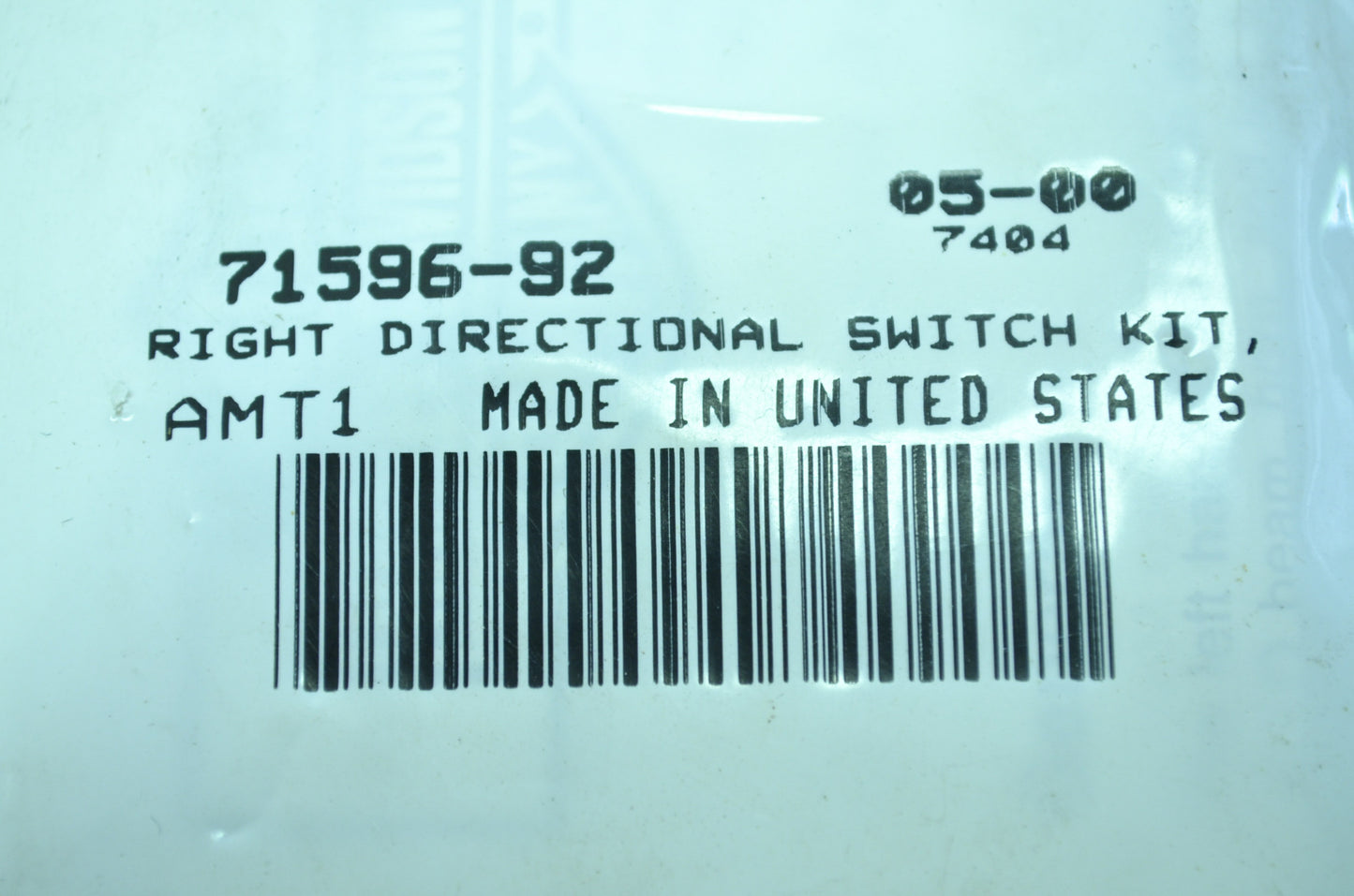 OEM Harley-Davidson 71596-92 Right Directional Switch Kit NOS