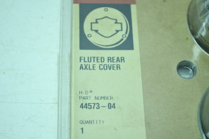 OEM Harley-Davidson 44573-04 Fluted Rear Axle Cover NOS