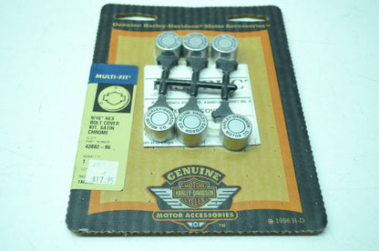 NEW OEM Harley-Davidson 9/16' Bolt Cover Kit 43882-96 NOS