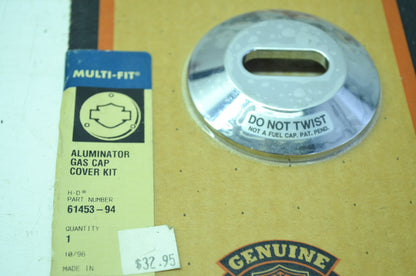 NEW OEM Harley-Davidson Aluminator Gas Cap Cover Road King 61453-94 NOS