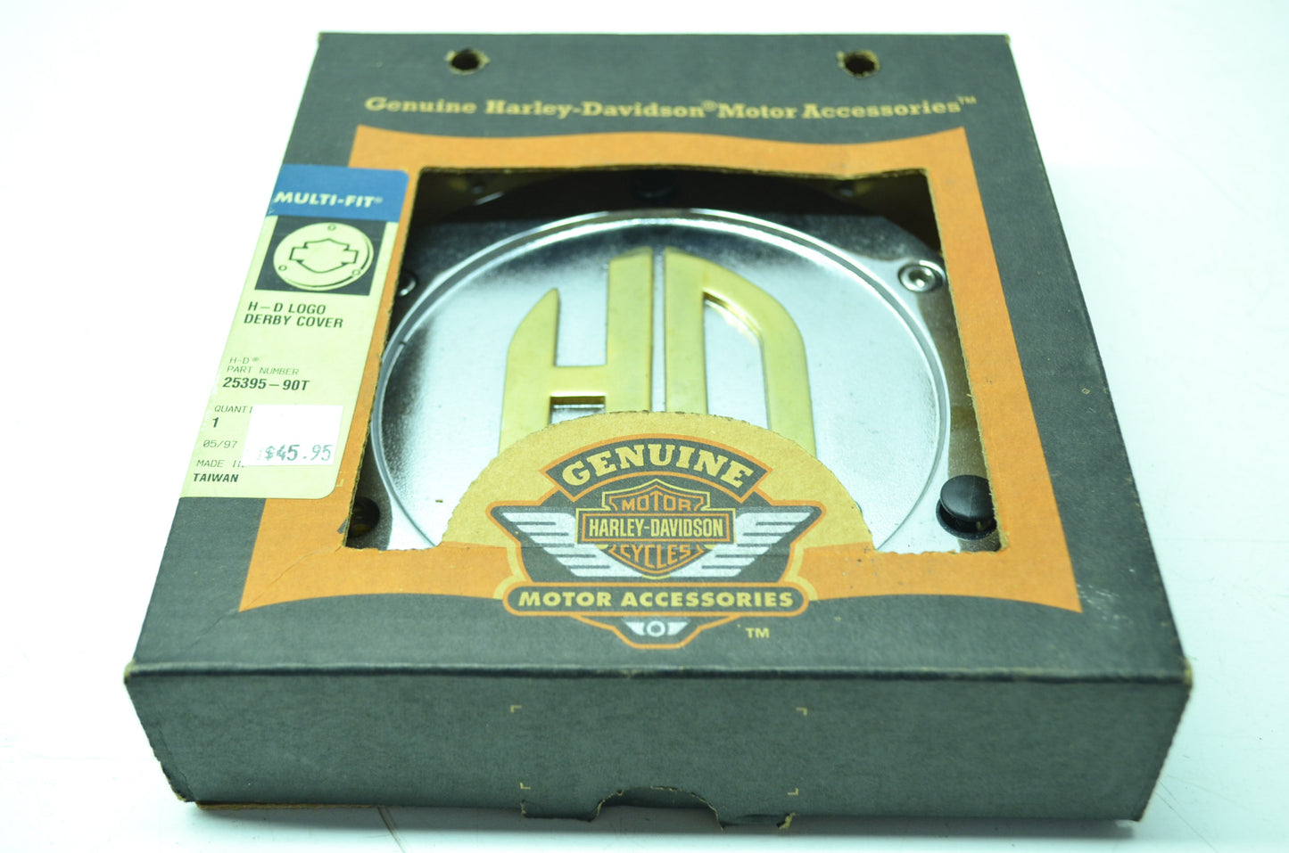 OEM Harley-Davidson 25395-90T Gold Derby Cover NOS