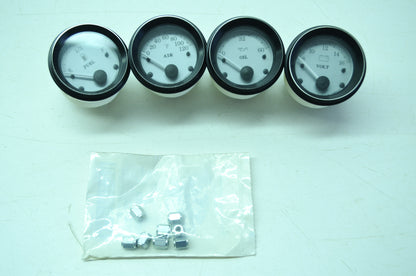 NEW OEM Harley Davidson Guage Kit Oil Air Battery Fuel 74458-00 NOS