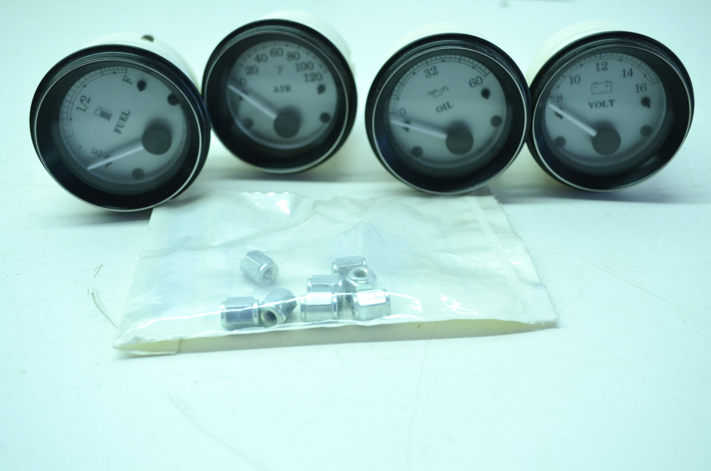 NEW OEM Harley Davidson Guage Kit Oil Air Battery Fuel 74458-00 NOS