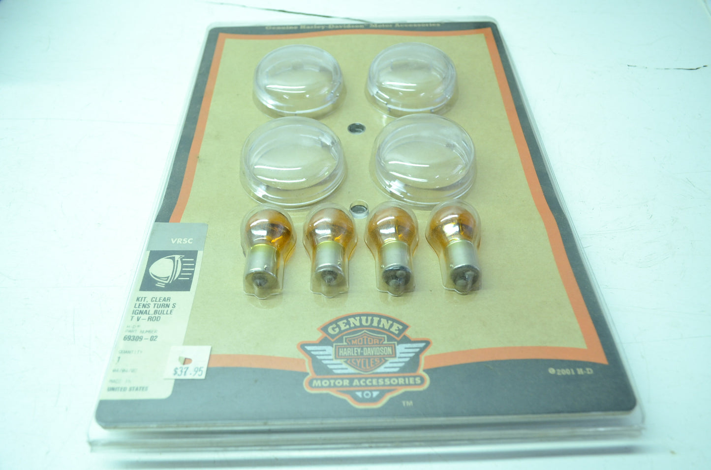 NEW OEM Harley-Davidson Clear Lens Kit 2000 & Later VRSC 69309-02 NOS