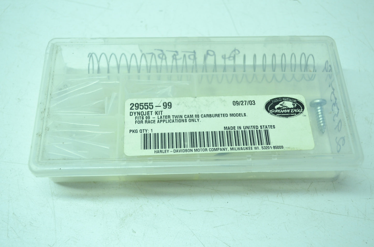 Harley-Davidson Dyno Jet Jet Kit Incomplete NOS
