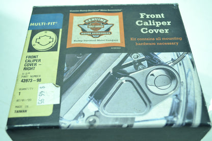 OEM Harley-Davidson 43973-98 Right Caliper Cover Kit NOS
