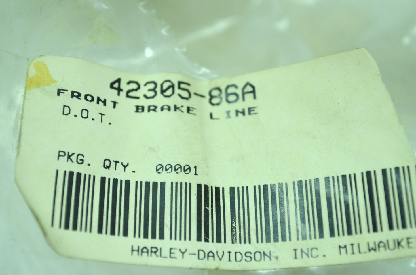 Front Brake Line NOS