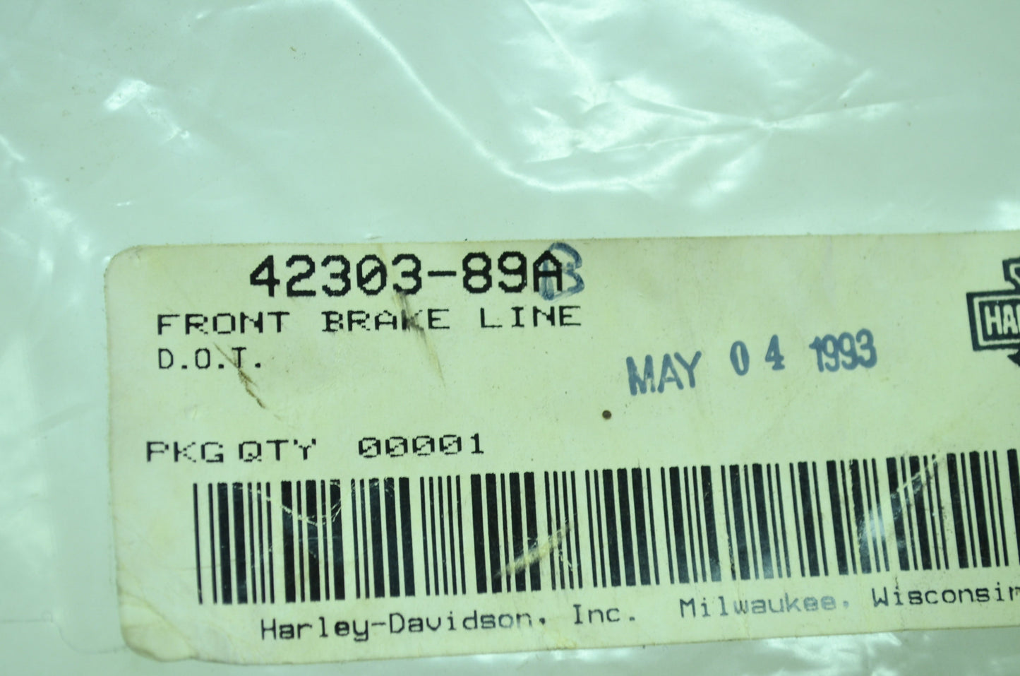 Front Brake Line NOS