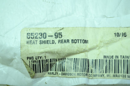 OEM Harley-Davidson 65230-95 Rear Bottom Heat Shield NOS