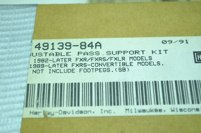 NEW OEM Harley-Davidson Adjustable Passager Foot Rest Kit 49139-84A NOS