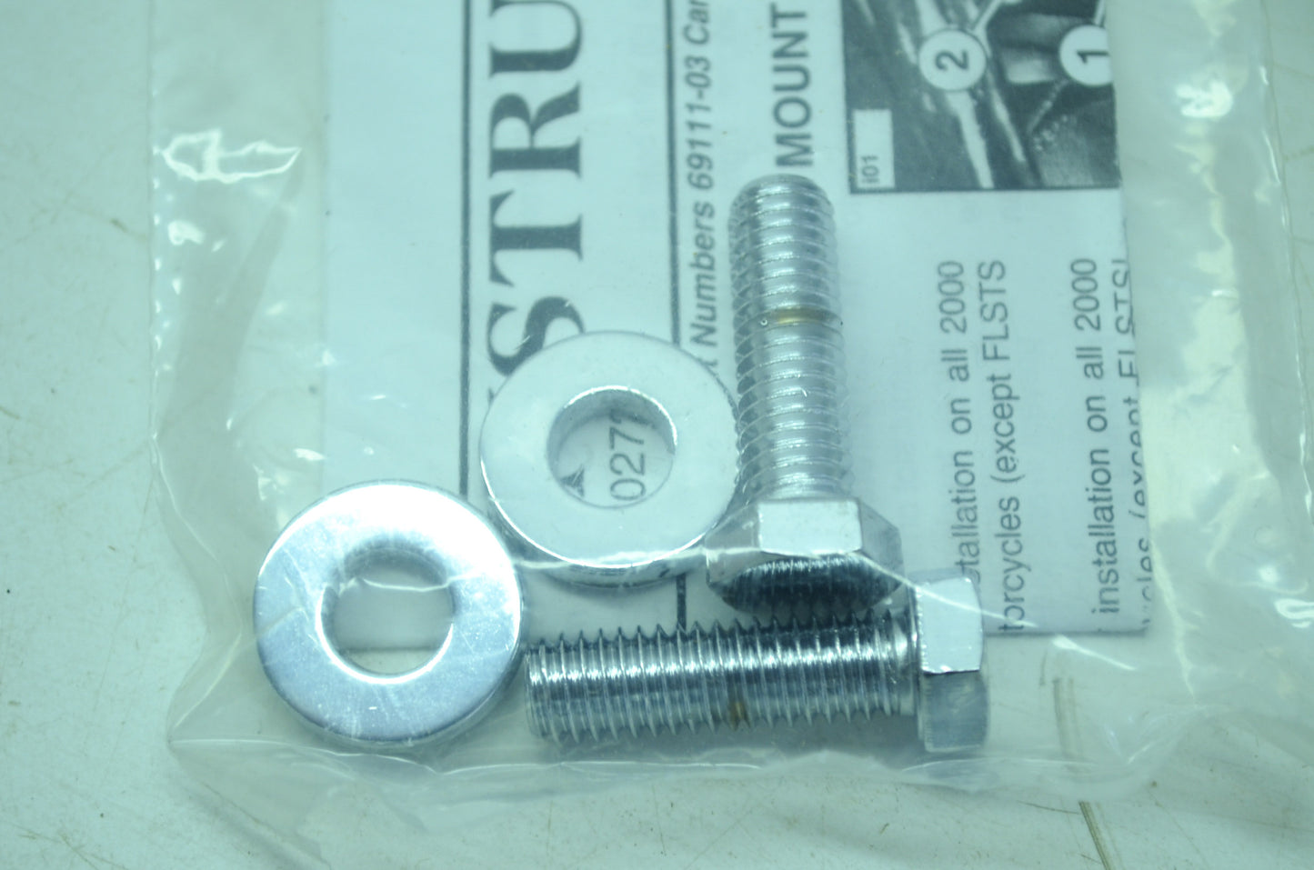 OEM Harley-Davidson 69111-03 Chrome Motor Mount Bracket Kit NOS