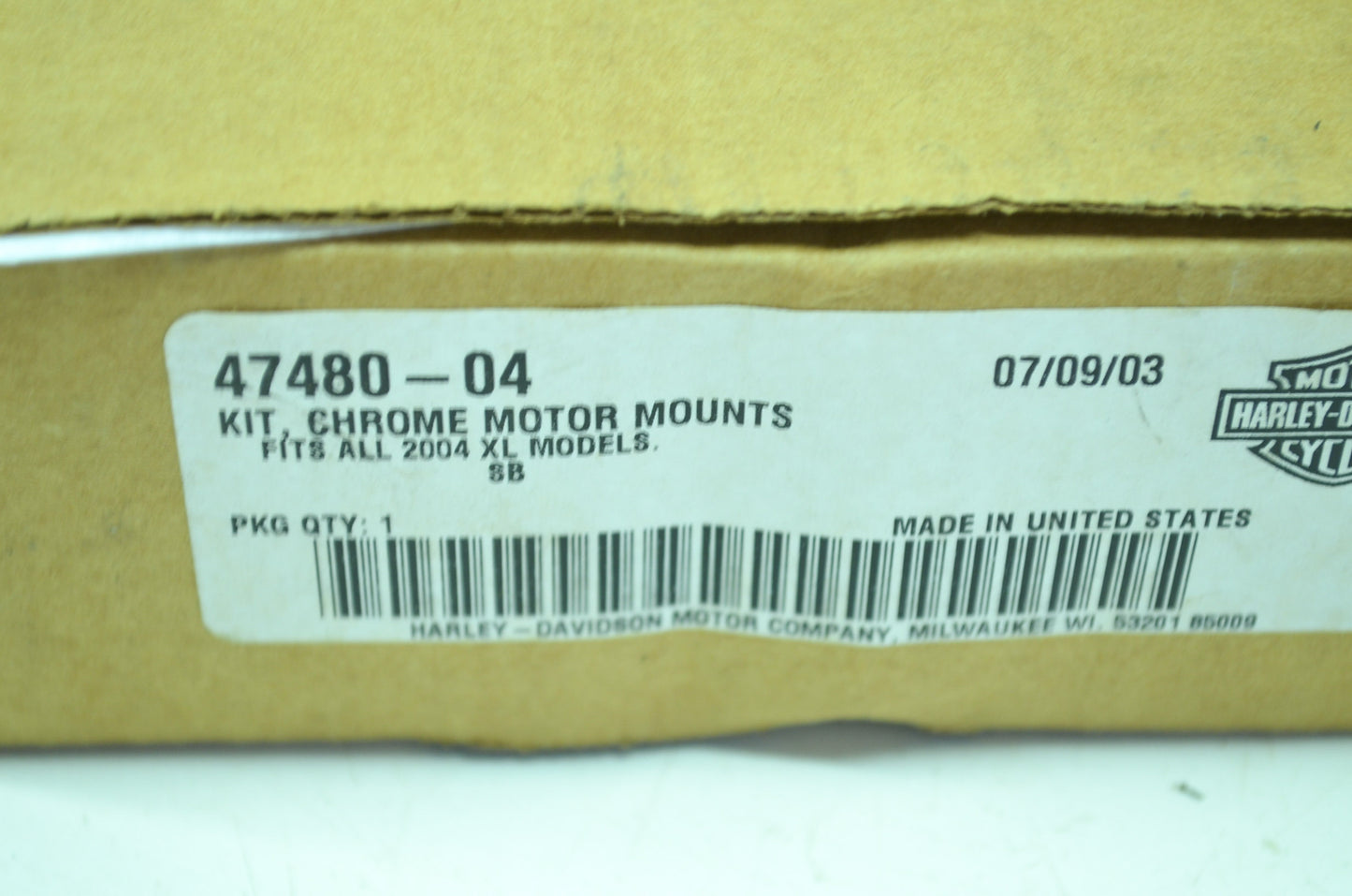 NEW OEM Harley-Davidson Chrome Motor Mount Brackets Bolts 04-07 Sportster XL 474