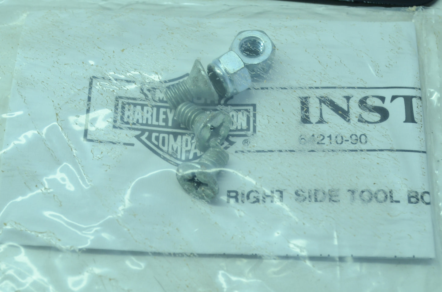 NEW OEM Harley Davidson Tool Box Bracket Kit 64210-90 NOS
