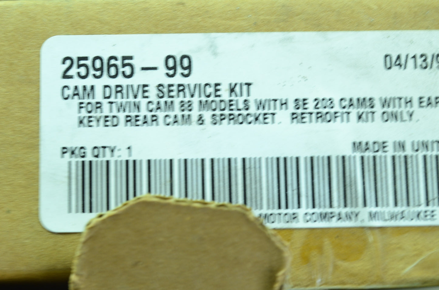 NEW OEM Harley Davidson Cam Drive Service Kit 25965-99 NOS