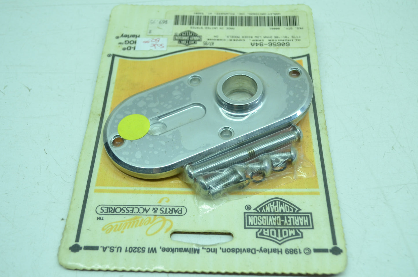 OEM Harley-Davidson 60656-94A Chrome Illuminator Inspection Cover NOS