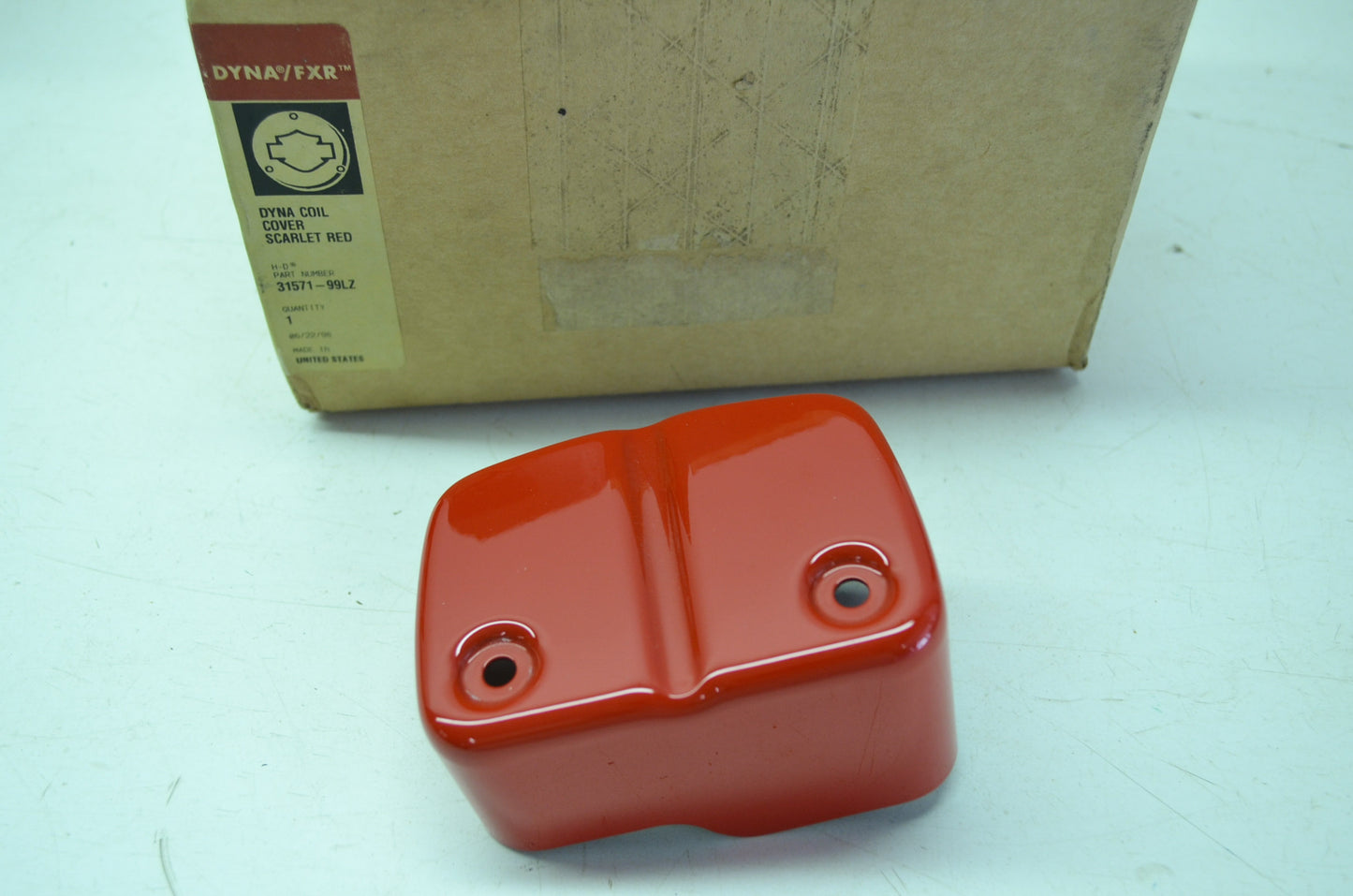 OEM Harley-Davidson 31571-99LZ Scarlet Red Coil Cover NOS