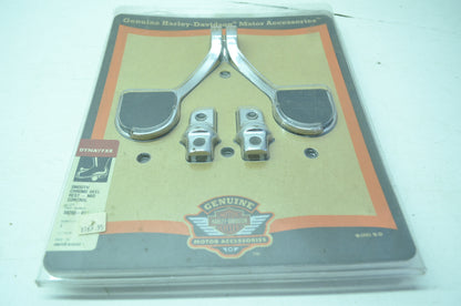 OEM Harley-Davidson 50265-01 Smooth Chrome Heel Rest Kit NOS