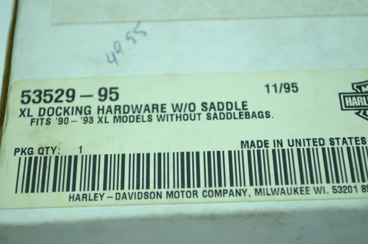 OEM Harley-Davidson 53529-95 Docking Hardware Kit NOS