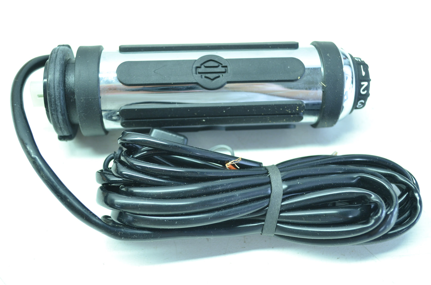 ONE Left Heated Hand Grip Chrome & Rubber NOS