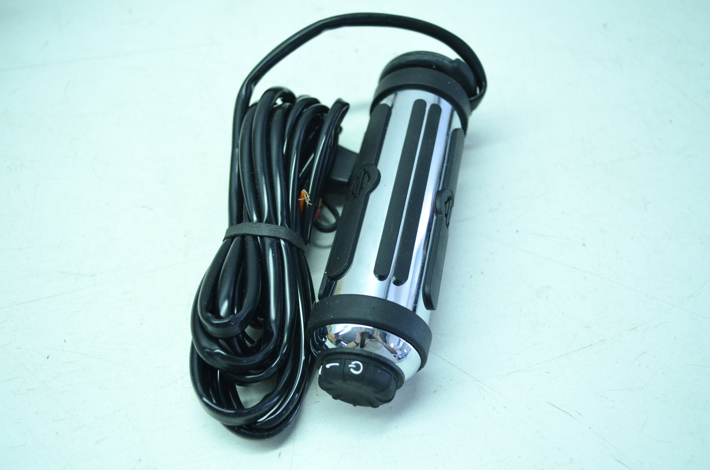 ONE Left Heated Hand Grip Chrome & Rubber NOS