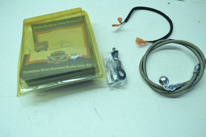 OEM Harley-Davidson 44803-99 Stainless Steel Brake Line Kit NOS
