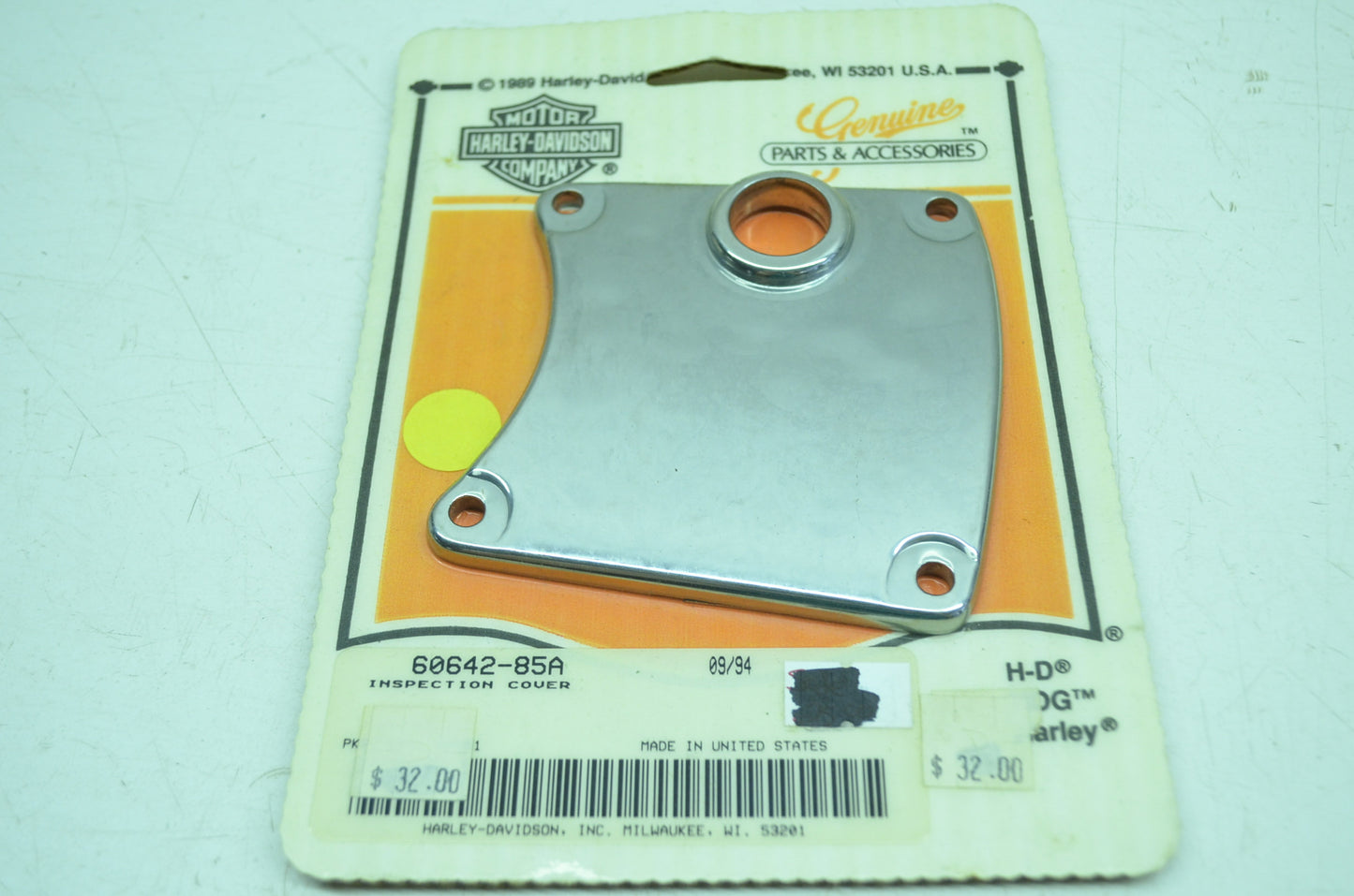 Chrome Inspection Cover NOS
