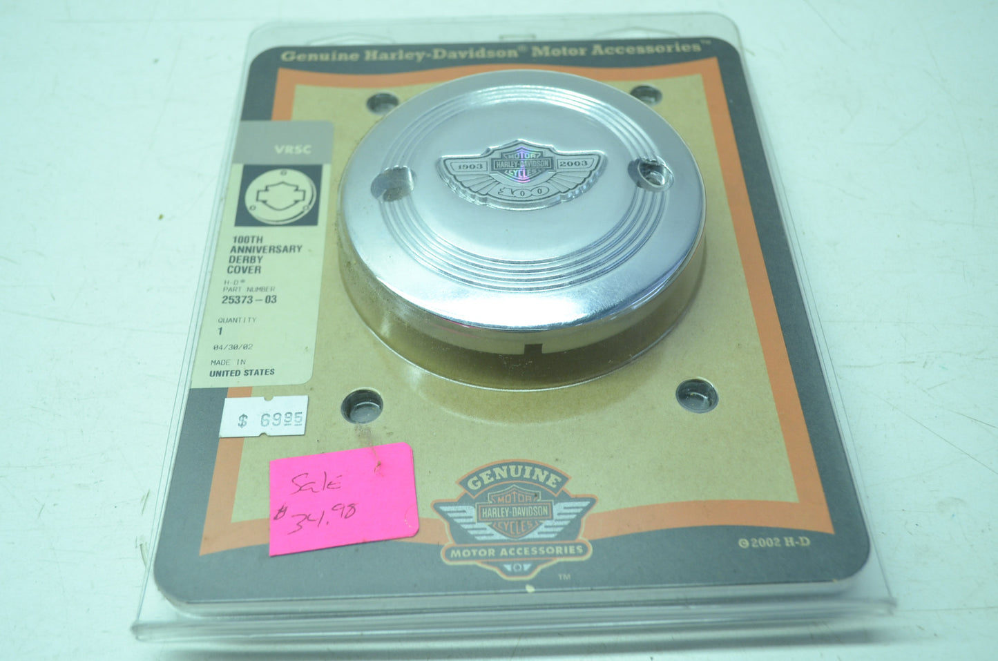 NEW OEM Harley Davidson 100th Anniversary Derby Cover VRSC 25373-03 NOS