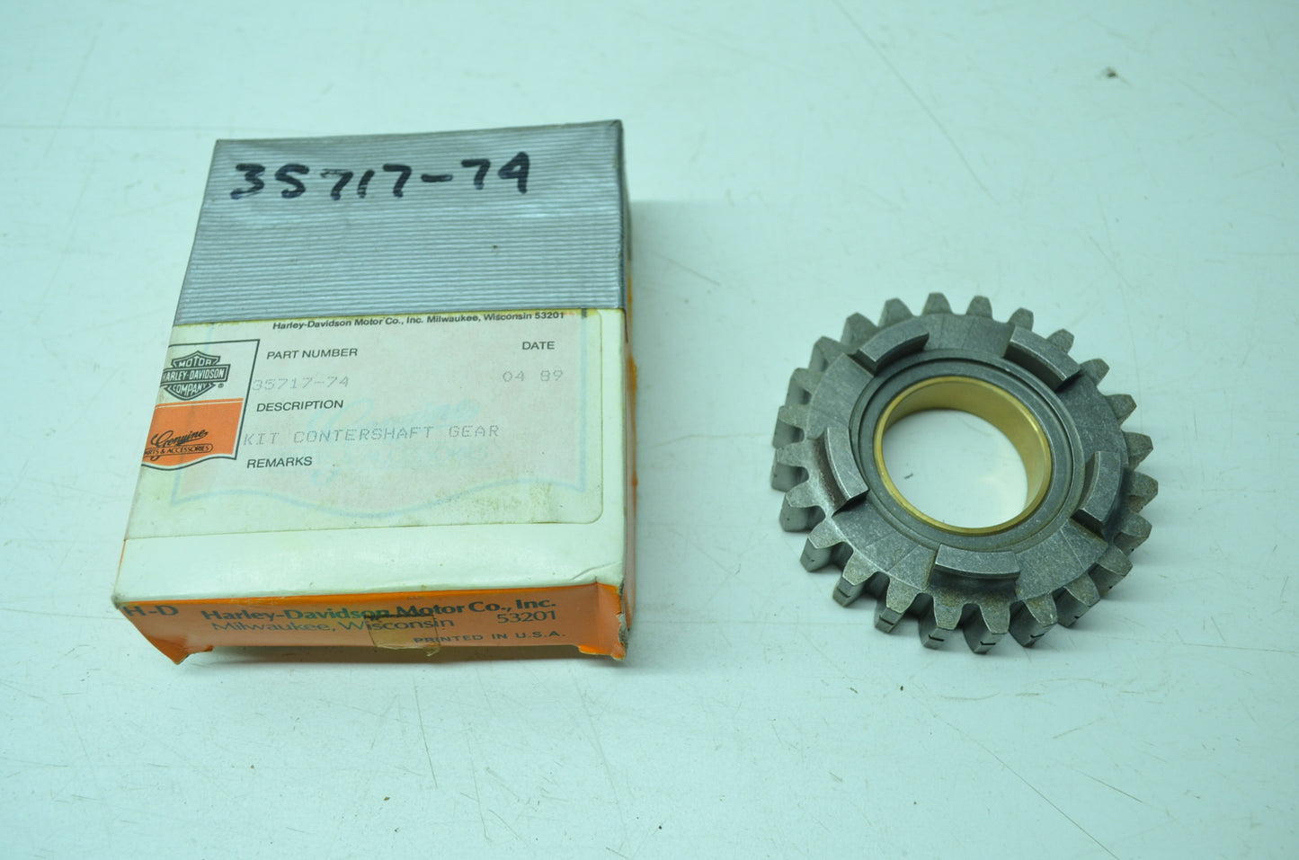 OEM Harley-Davidson 35717-74 Countershaft Gear Kit NOS