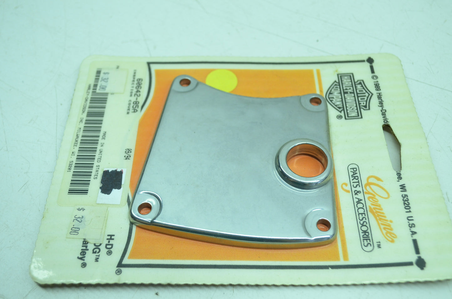 Chrome Inspection Cover NOS