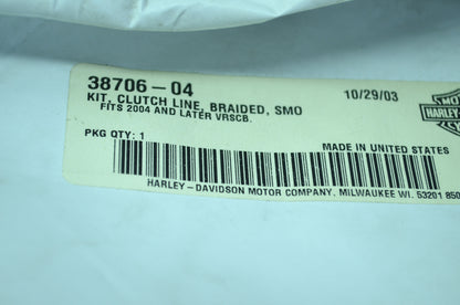 NEW OEM Harley Davidson Clutch Line Braided Kit 38706-04 NOS