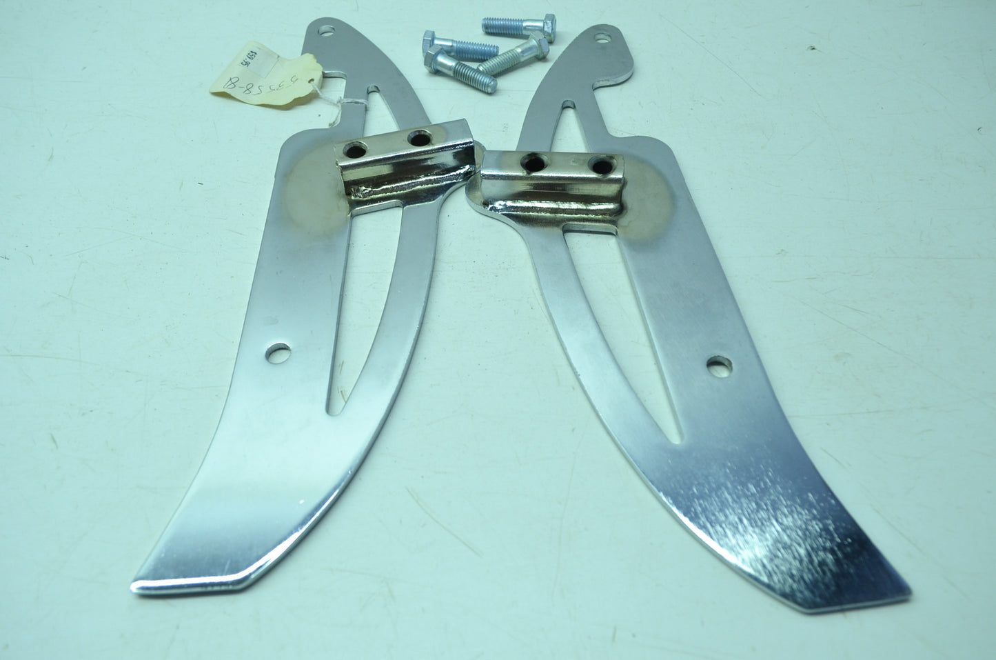 NEW OEM Harley Davidson Sissy Upright Bar Side Plate Bracket Kit 53558-81 NOS