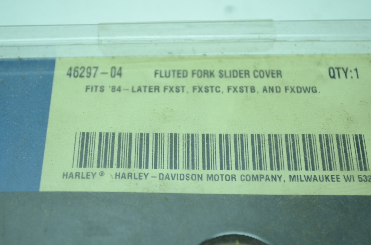 OEM Harley-Davidson 46297-04 Fluted Fork Slider Cover NOS