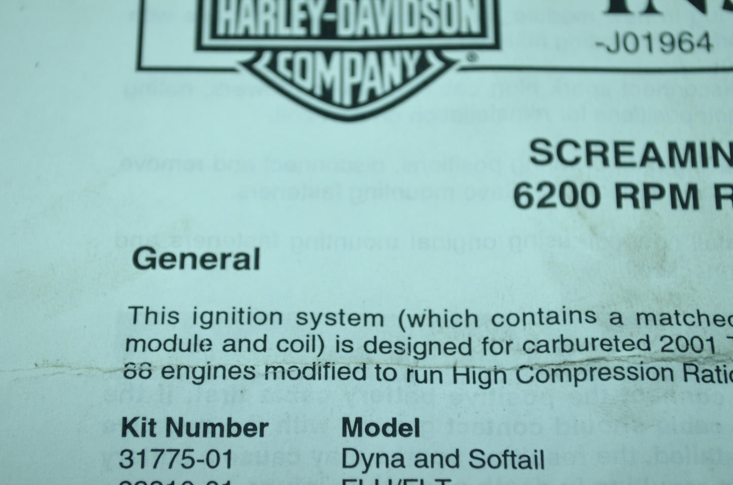NEW OEM Harley-Davison Performance Race Ignition System Screamin Eagle 31775-00