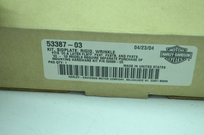 NEW OEM Harley Davidson Side Plate Rigid Wrinkle Kit 53387-03 NOS