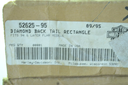 NEW OEM Harley Davidson Diamond Back Tail Rectangle Fender 52625-95 NOS