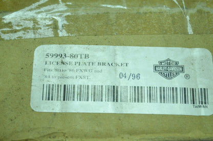 NEW OEM Harley Davidson License Plate Bracket 59993-80TB NOS