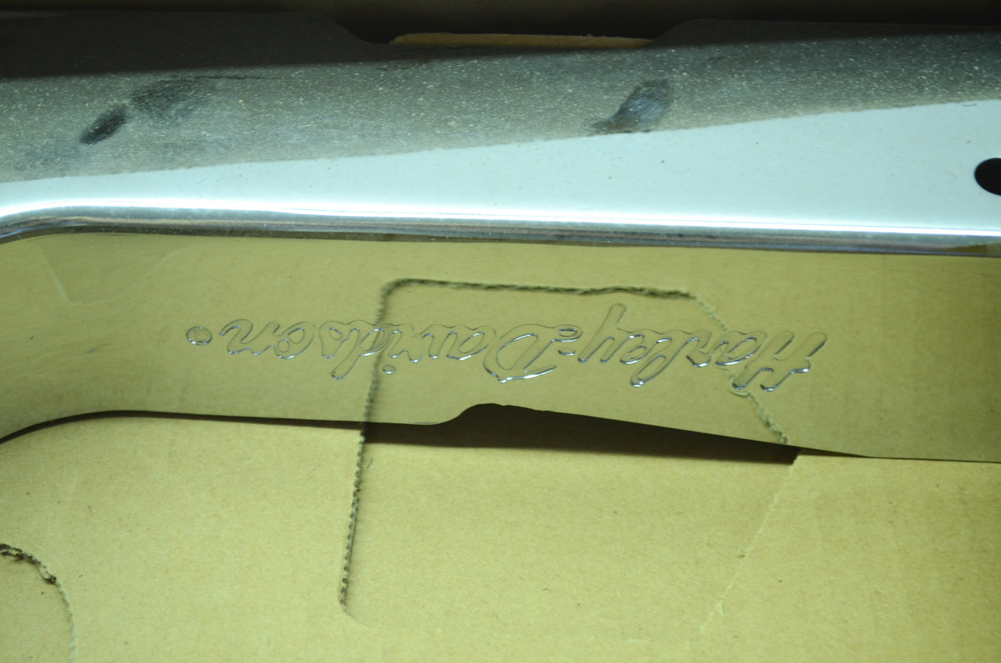 OEM Harley-Davidson 60366-89A Chrome Lower Belt Guard NOS