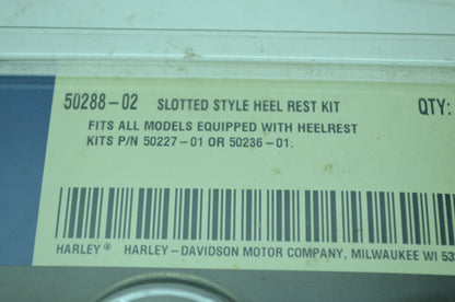 OEM Harley-Davidson 50288-02 Heel Rest Pad Kit NOS
