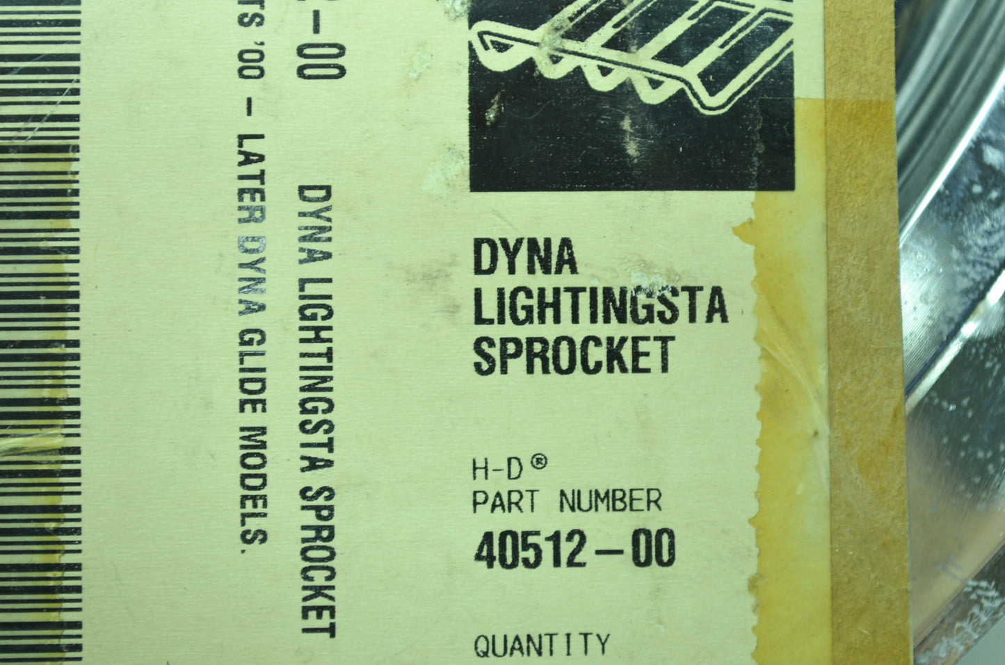 Belt Drive Sprocket Lighting star 00+ Dyna Glide NOS
